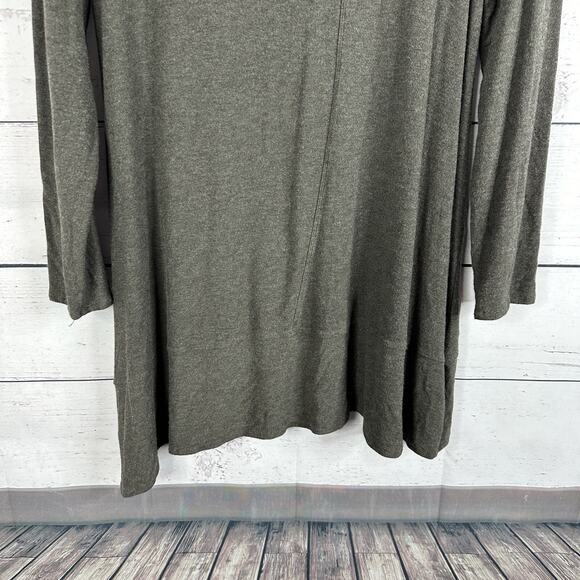Habitat‎ Shirt Womens Small Gray Boxy Artisan Casual Tunic Relaxed Minimalist - Picture 4 of 11